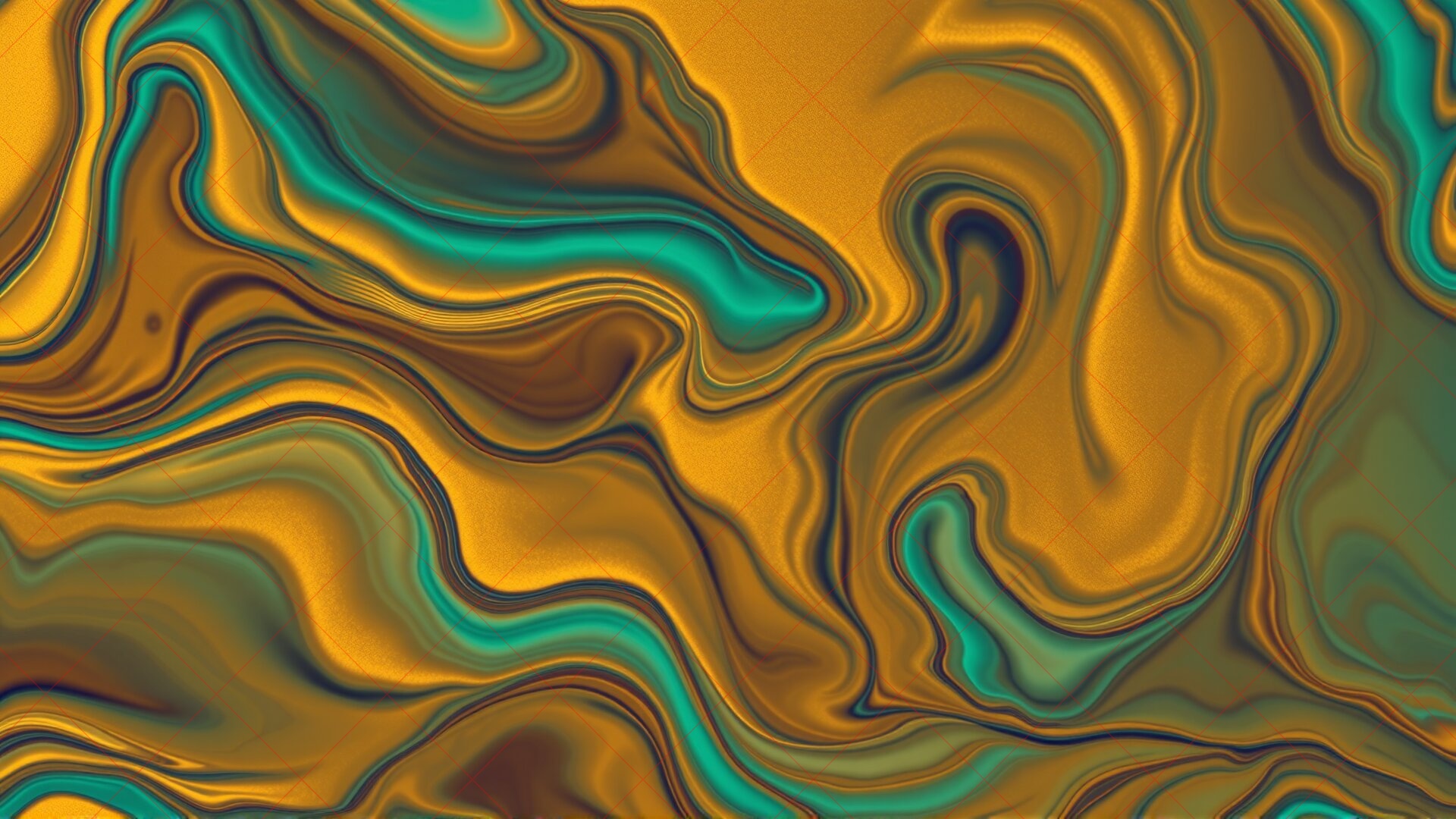 Fluid Gold Abstract