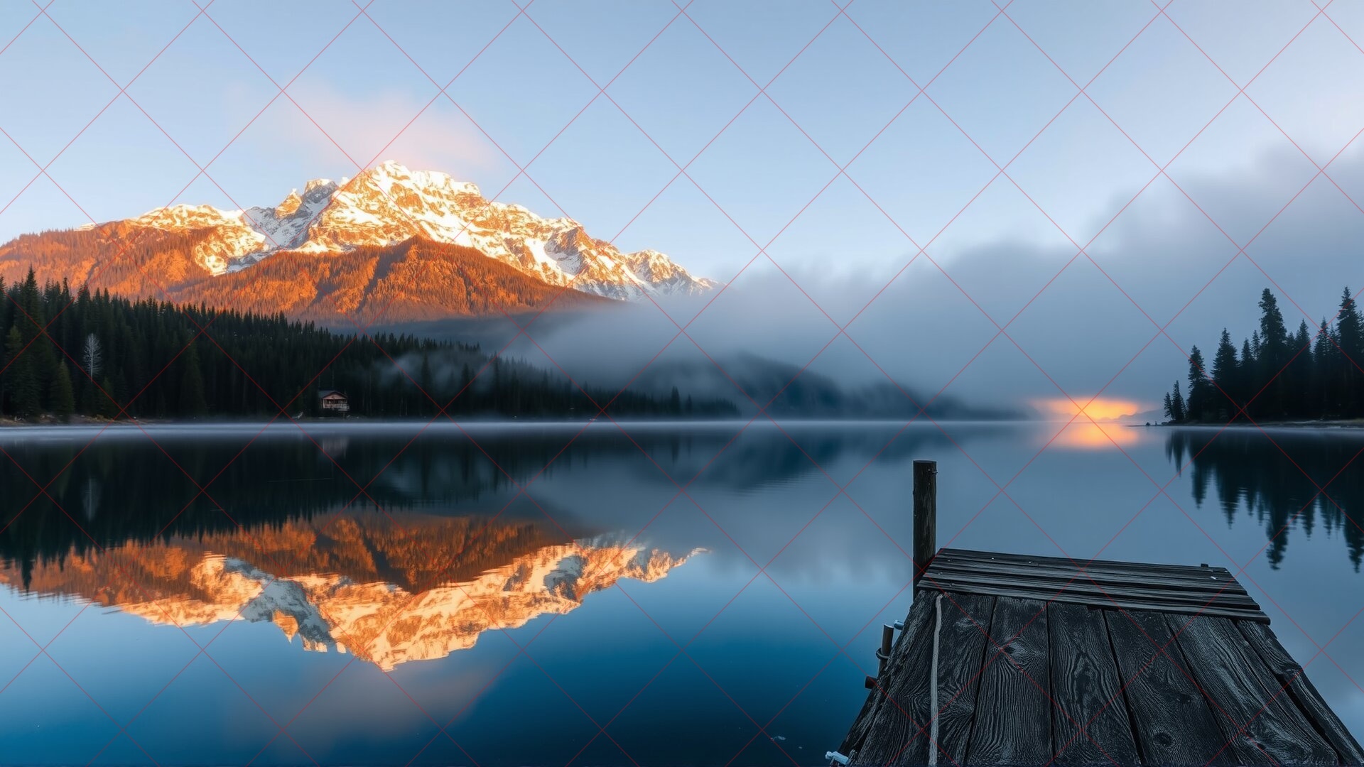 Mountain Lake Reflection