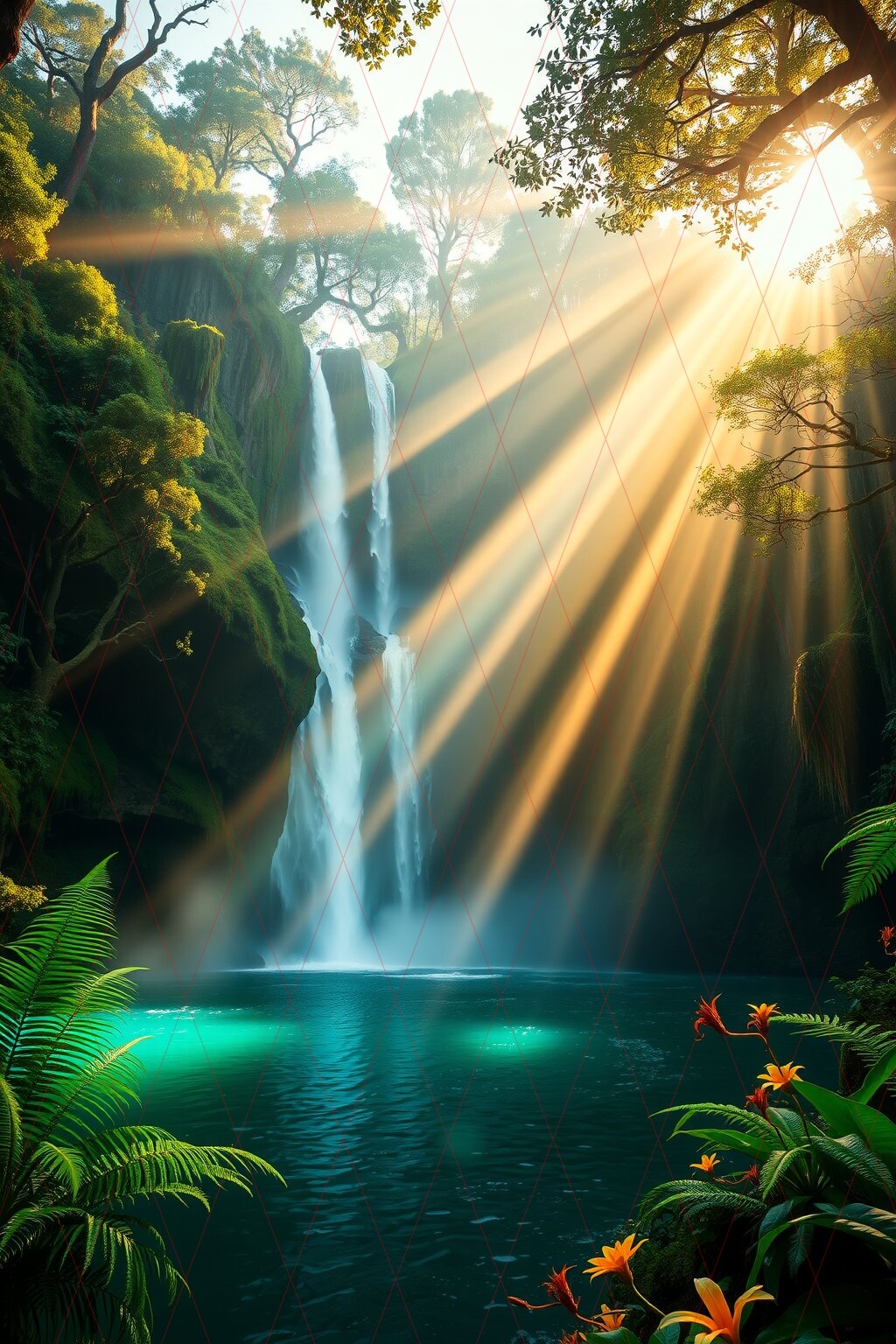 Rainforest Waterfall